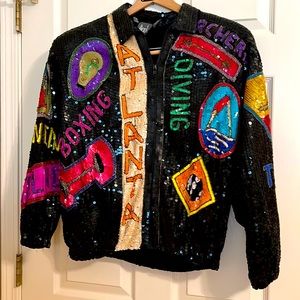 Unique Sequined Atlanta Olympics Jacket